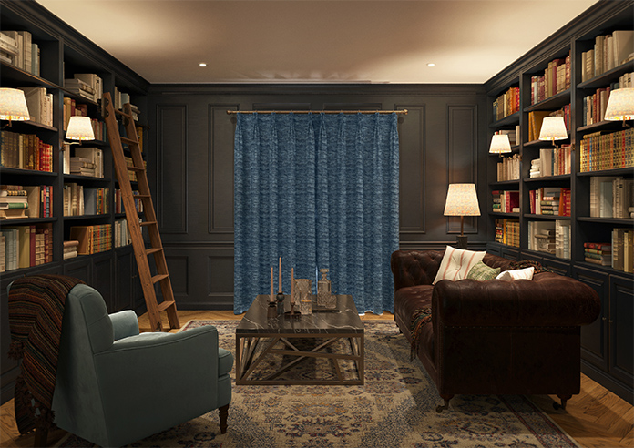 Mirdif, Digital Blue - Made to Measure Curtains - Image 15